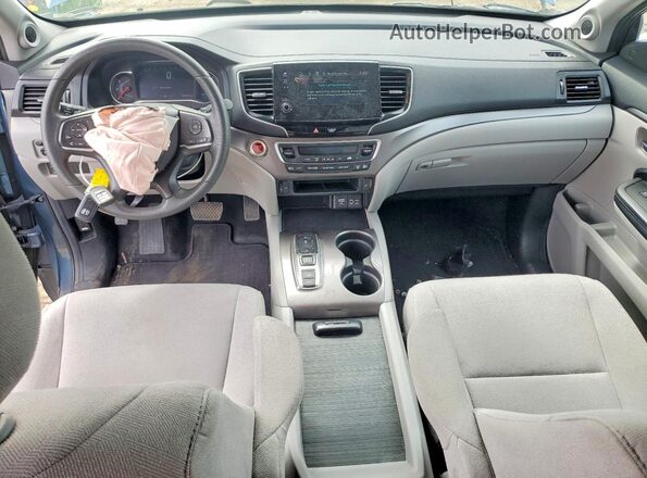 5FNYF6H35MB007052 2021 HONDA PILOT Синий Вид панели приборов