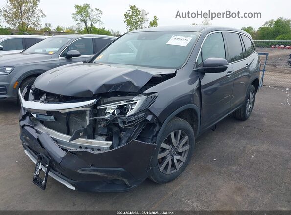 5FNYF6H37KB083644 2019 HONDA PILOT Gray Front left