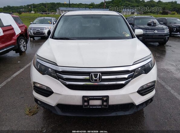5FNYF6H3XJB019046 2018 HONDA PILOT Белый Вид щитка приборов