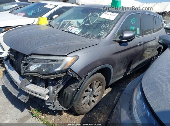 5FNYF6H3XMB057655 2021 HONDA PILOT Gray Front left