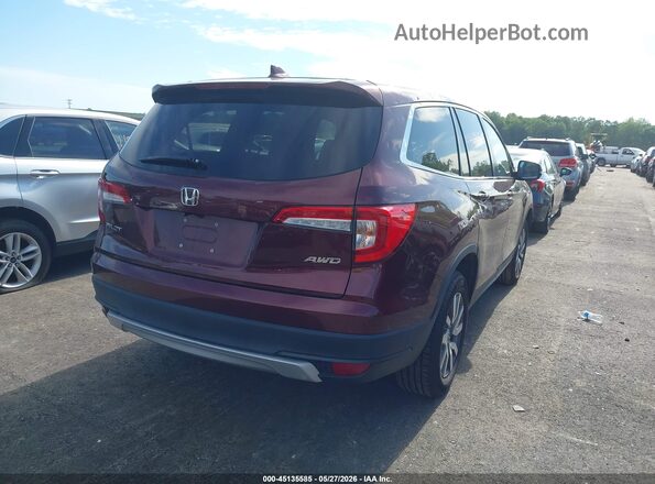 5FNYF6H52LB054524 2020 HONDA PILOT Темно-бордовый Задняя правая четверть