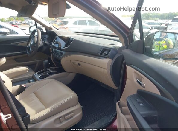 5FNYF6H52LB054524 2020 HONDA PILOT Темно-бордовый Вид салона спереди