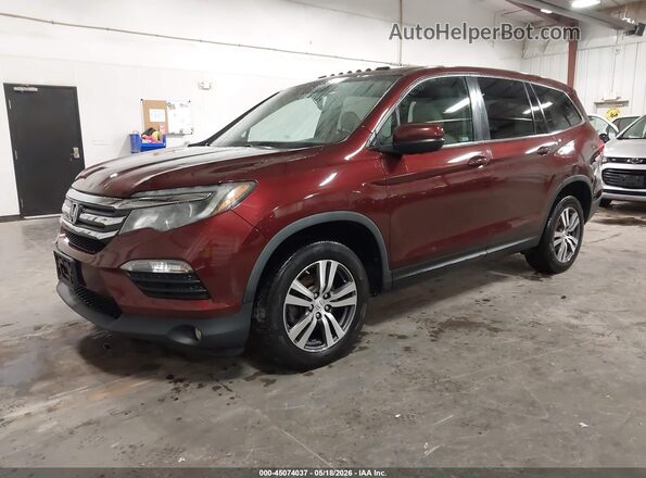 5FNYF6H53JB057557 2018 HONDA PILOT Red Przód lewy