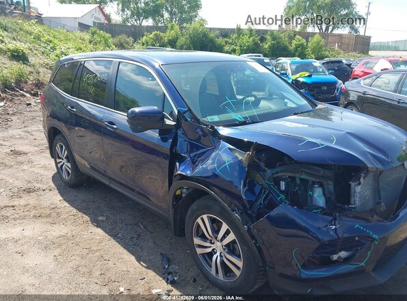5FNYF6H54HB053530 2017 HONDA PILOT Синий Вид спереди