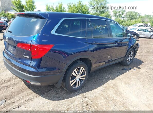 5FNYF6H54HB053530 2017 HONDA PILOT Синий Задняя правая четверть