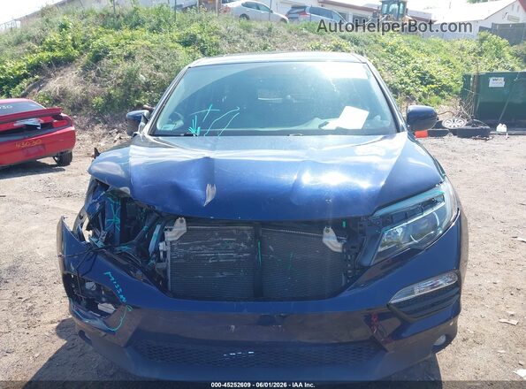 5FNYF6H54HB053530 2017 HONDA PILOT Синий Вид задней части салона