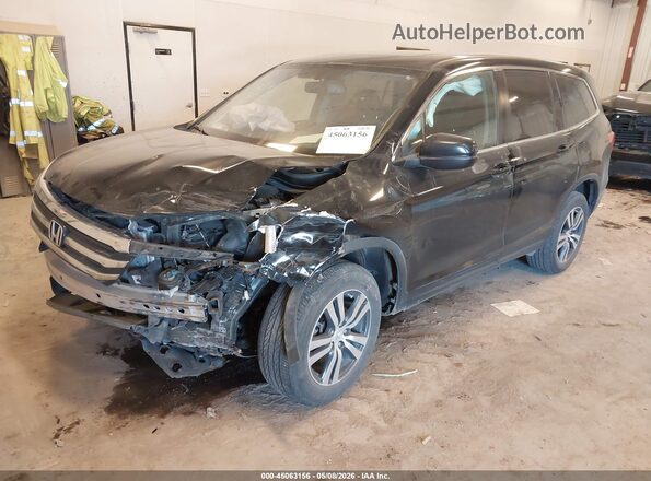 5FNYF6H54HB062115 2017 HONDA PILOT Black წინა მარცხენა ხედი სამი მეოთხედიდან