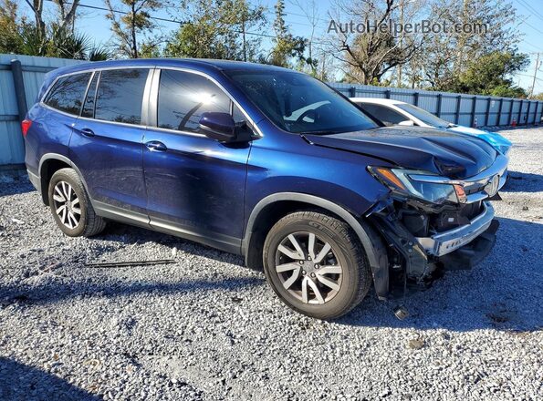 5FNYF6H55NB010049 2022 HONDA PILOT Blue Przód prawy