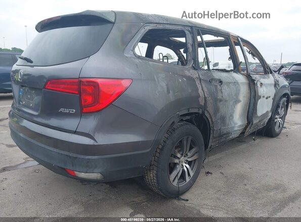 5FNYF6H56JB011186 2018 HONDA PILOT Gray Trasero derecho