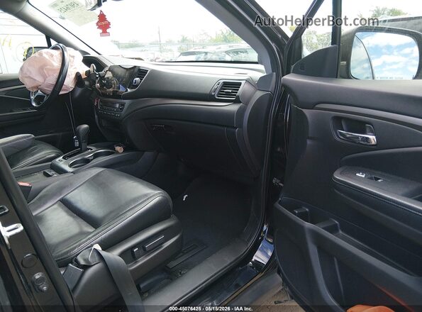 5FNYF6H57KB024692 2019 HONDA PILOT Черный Вид салона спереди