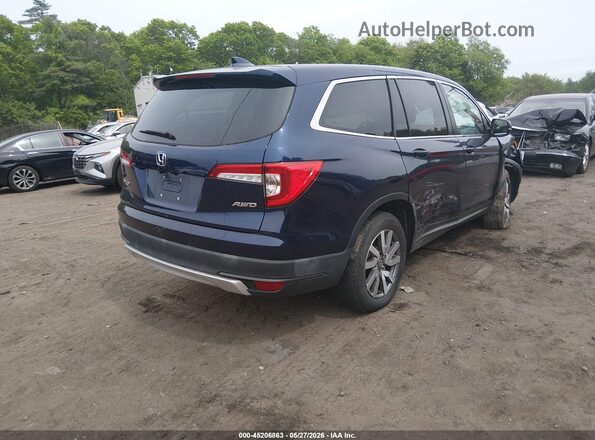 5FNYF6H57KB086898 2019 HONDA PILOT Blue Tył prawy