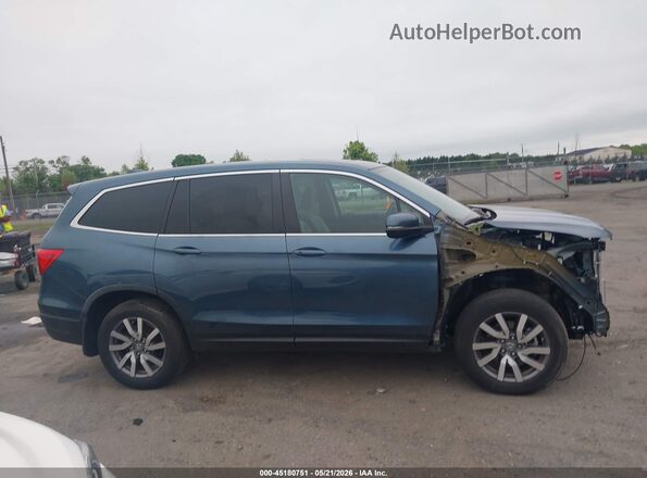 5FNYF6H57MB004106 2021 HONDA PILOT Blue Панорамний вид салону 360°