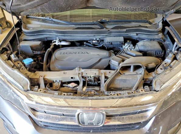 5FNYF6H58KB097036 2019 HONDA PILOT Gray Вид підкапотного простору