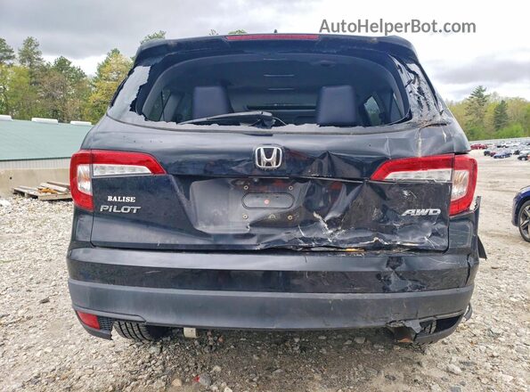 5FNYF6H58LB033080 2020 HONDA PILOT Black Vista trasera