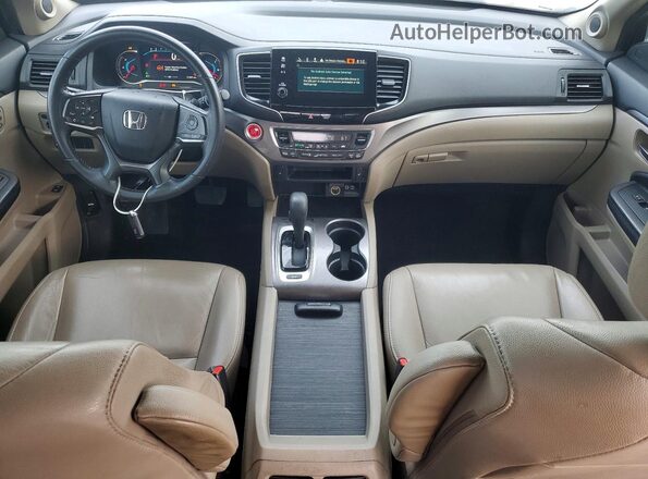 5FNYF6H58LB067858 2020 HONDA PILOT Белый Вид панели приборов