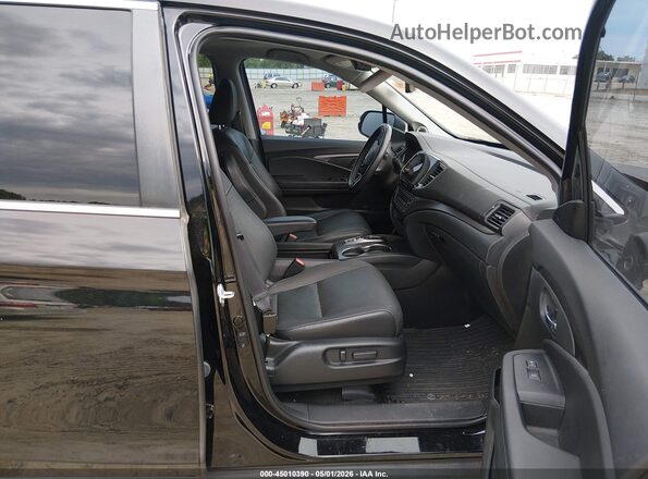 5FNYF6H59MB069829 2021 HONDA PILOT Черный Вид салона спереди