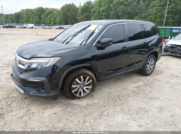 5FNYF6H59MB069829 2021 HONDA PILOT Черный Передняя левая четверть