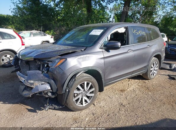 5FNYF6H59MB094858 2021 HONDA PILOT Gray Front left