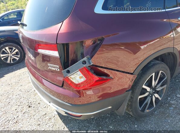 5FNYF6H63KB090388 2019 HONDA PILOT Burgundy Front view