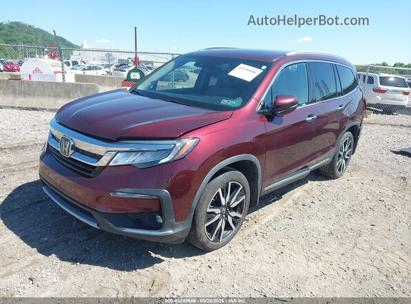 5FNYF6H63KB090388 2019 HONDA PILOT Burgundy Front left