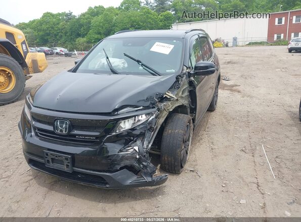 5FNYF6H71MB048958 2021 HONDA PILOT Black Передня ліва чверть