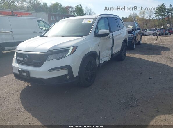 5FNYF6H76MB054674 2021 HONDA PILOT White Передня ліва чверть