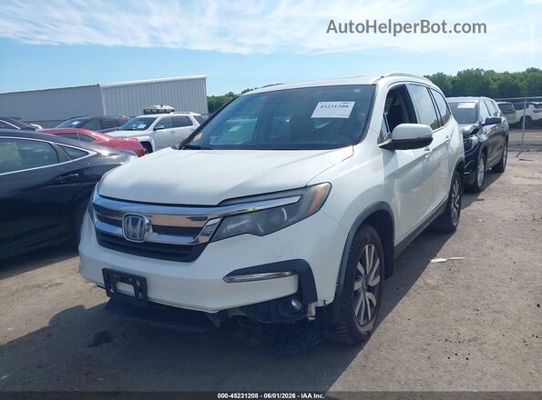 5FNYF6H79KB504539 2019 HONDA PILOT White Front left