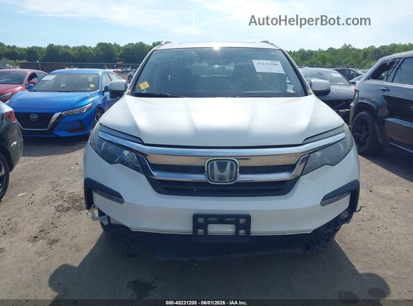 5FNYF6H79KB504539 2019 HONDA PILOT White Instrument cluster view