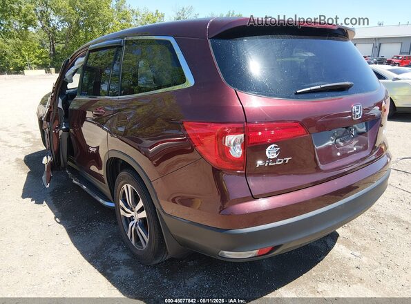 5FNYF6H84JB033617 2018 HONDA PILOT Burgundy Հետևի ձախ