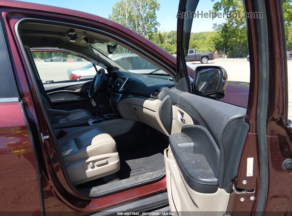 5FNYF6H84JB033617 2018 HONDA PILOT Burgundy Սալոնի դիմացի տեսք