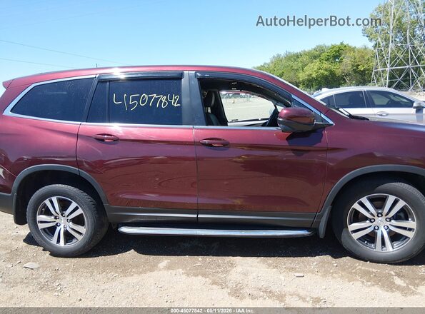 5FNYF6H84JB033617 2018 HONDA PILOT Burgundy Սալոնի հետևի տեսք