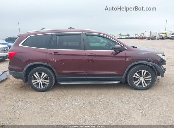 5FNYF6H87GB094937 2016 HONDA PILOT Maroon Սալոնի 360 աստիճան տեսք