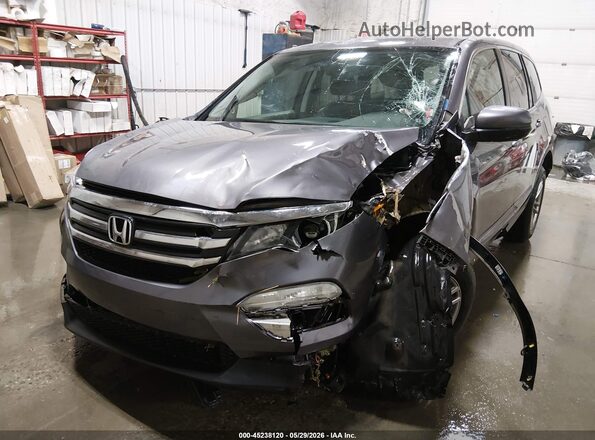 5FNYF6H87HB070980 2017 HONDA PILOT Gray 