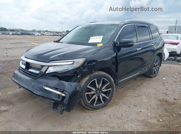 5FNYF6H92KB038986 2019 HONDA PILOT Черный Передняя левая четверть