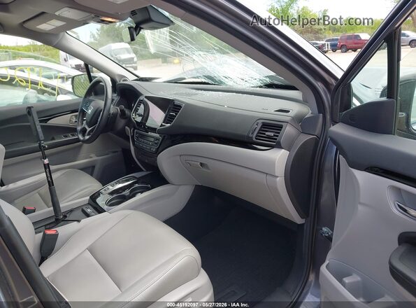 5FNYF6H92MB004808 2021 HONDA PILOT Gray Вид салону спереду