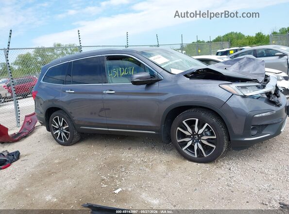 5FNYF6H92MB004808 2021 HONDA PILOT Gray Вид задньої частини салону