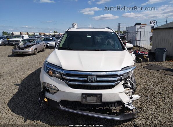 5FNYF6H97JB043793 2018 HONDA PILOT White Առջևի վահանակի տեսք