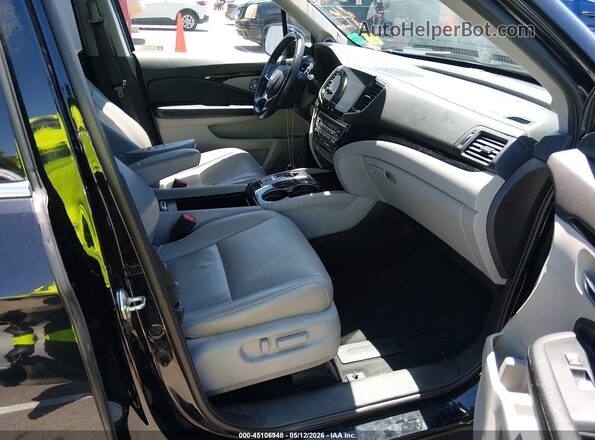5FNYF6H97KB064693 2019 HONDA PILOT Black წინა სალონის ხედი