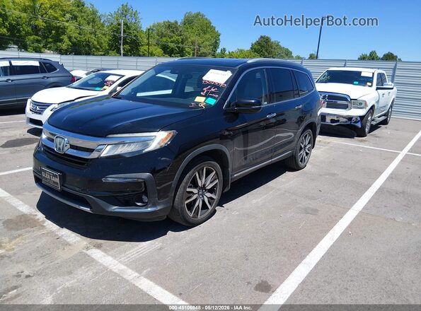5FNYF6H97KB064693 2019 HONDA PILOT Black წინა მარცხენა ხედი სამი მეოთხედიდან