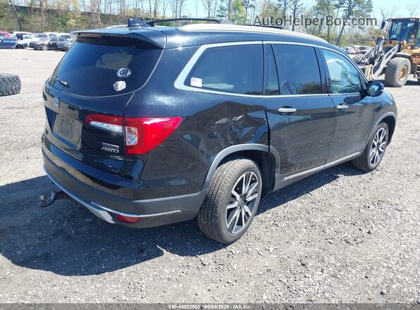 5FNYF6H98KB087917 2019 HONDA PILOT Черный Задняя правая четверть