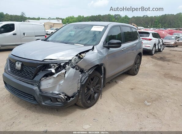 5FNYF7H21KB004031 2019 HONDA PASSPORT Gray Vista tres cuartos delantera izquierda