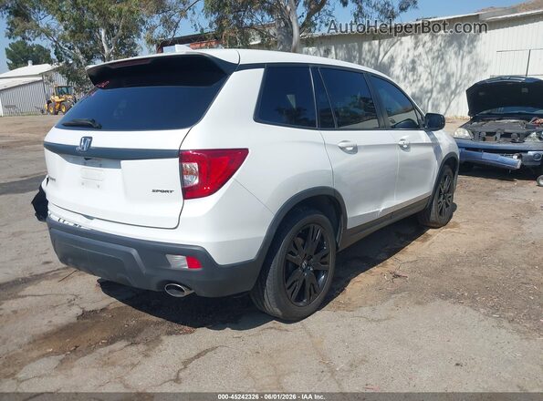5FNYF7H22MB011802 2021 HONDA PASSPORT Белый Задняя правая четверть