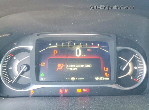 5FNYF7H50NB005542 2022 HONDA PASSPORT White Instrument cluster view