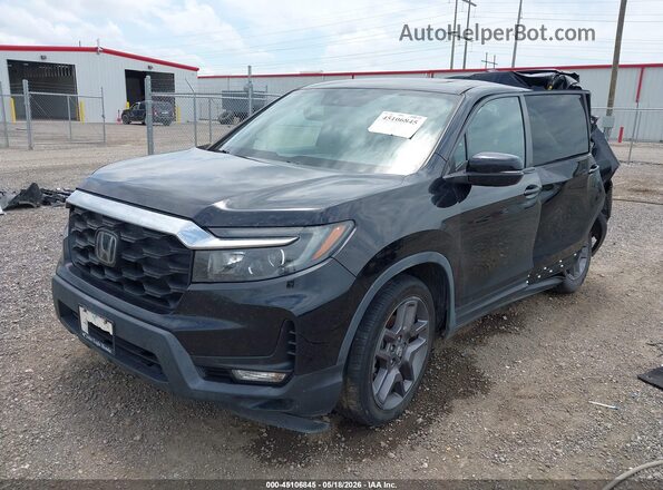 5FNYF7H52NB003372 2022 HONDA PASSPORT Black Передня ліва чверть