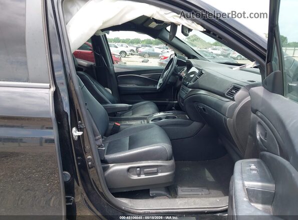 5FNYF7H52NB003372 2022 HONDA PASSPORT Black Вид салону спереду