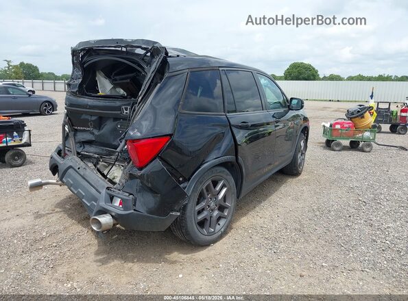 5FNYF7H52NB003372 2022 HONDA PASSPORT Black Задня права чверть