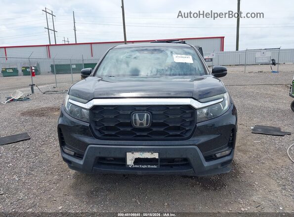 5FNYF7H52NB003372 2022 HONDA PASSPORT Black Вид щитка приладів