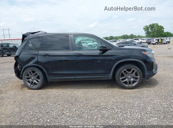 5FNYF7H52NB003372 2022 HONDA PASSPORT Black Вид задньої частини салону