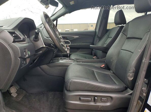 5FNYF7H54NB003387 2022 HONDA PASSPORT Black Вид салону спереду