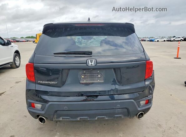 5FNYF7H54NB003387 2022 HONDA PASSPORT Black Вид ззаду